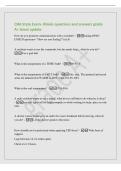 CNA State Exam- Illinois questions and answers grade&NewLine;A&plus; latest update&NewLine;How do you promote communication with a resident&quest; - asking OPEN&NewLine;ENDED questions- "How are you feeling&quest;" &lpar;ch&period;6&rpar;&NewLine;A resident wants to use the commode&comma; but she needs help&period;