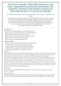WGU D119 NURS 6840 Pediatric Primary Care Final Exam Bank &vert; 250 Q&A with Verified Answers & Expert Rationales &vert; Updated for 2026&sol;2027