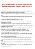 NCTI - Installer Book &ndash; Certification Study Guide with Verified Questions and Answers &ndash; Latest 2026&sol;2027