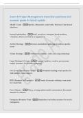 Event & Project Management Overview questions and&NewLine;answers grade A&plus; latest update&NewLine;SMART Goals - Specific&comma; Measurable&comma; Achievable&comma; Relevant&comma; Time-bound&NewLine;objectives&NewLine;Internal Stakeh