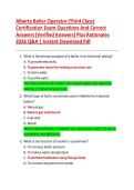Alberta Water Treatment Operator Level 1 Certification Exam Questions And Correct Answers &lpar;Verified Answers&rpar; Plus Rationales 2026 Q&A &vert; Instant Download Pdf 