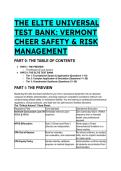 S-Tier Elite Test Bank&colon; Vermont Cheer Safety&comma; NFHS Rules & Risk Management &lpar;2026&sol;2027&rpar;