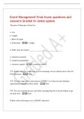 Event Management Final Exam questions and&NewLine;answers Graded A&plus; latest update&NewLine;The price of drayage is based on&colon;&NewLine;a&period; size&NewLine;b&period; weight&NewLine;c&period; place of origin&NewLine;d&period; destination - b&period; weight&NewLine;A DMC does not require &lowbar;&lowbar;&lowbar;&lowbar;&lowbar;&lowbar;&lowbar;&lowbar;&lowbar;&lowbar;&lowbar;&lowbar;&lowbar;&lowbar;&lowbar;&lowbar;&lowbar;&lowbar;&lowbar;&lowbar;&lowbar;&lowbar;&lowbar;&lowbar;&lowbar;&lowbar;&lowbar;&lowbar;&lowbar;&lowbar;&lowbar;&lowbar;&lowbar;&lowbar;&period;&NewLine;a&period; extensive res