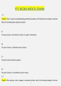 FIT BCBA MOCK EXAM &vert; QUESTIONS & ANSWERS &vert; COMPREHENSIVE BOARD CERTIFIED BEHAVIOR ANALYST STUDY GUIDE &vert; VERIFIED ANSWERS