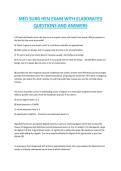 Medical-Surgical Nursing &lpar;Med Surg&rpar; HESI Exam &ndash; Complete Practice Questions with Elaborated Answers and Rationales
