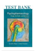 Test Bank For Psychopharmacology Drugs the Brain and Behavior 3th Edition By Meyer Nursing Complete Guide&vert;A&plus;