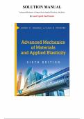 Advanced Mechanics of Materials and Applied Elasticity&comma; 6th edition &mdash; by Ansel Ugural&comma; Saul Fenster  &mdash; Complete Solutions Manual &vert; Chapter 1-13 