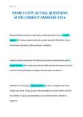EXAM 2 CITP&vert; ACTUAL QUESTIONS&NewLine;WITH CORRECT ANSWERS 2026&NewLine;