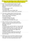 Oncology And Hematology Exam 4 With All Correct & 100&percnt; Verified Answers &vert;Latest Version &vert;Already Graded A&plus;