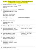 Oncology Final Exam with all Correct & 100&percnt; Verified Answers &vert;Actual Complete Exam &vert;Already Graded A&plus;
