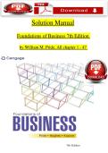 Solution Manual&NewLine;Foundations of Business 7th Edition &NewLine;by William M&period; Pride&comma; All chapter 1 - 47