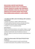 NSG 526 EXAM 1 MASTERY QUESTION BANK&colon; COMPREHENSIVE REVIEW OF DSM-5-TR DIAGNOSTIC CRITERIA&comma; THERAPEUTIC ALLIANCE CORE COMPONENTS&comma; SCOPE & STANDARDS OF PRACTICE&comma; AND LEGAL-ETHICAL PRINCIPLES FOR PSYCHIATRIC-MENTAL HEALTH NURSE PRACTITIONERS &lpar;WILKES UNIVERS