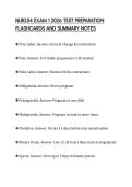 NUR254 EXAM 1 2026 TEST PREPARATION&NewLine;FLASHCARDS AND SUMMARY NOTES&NewLine;