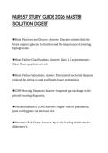 NUR257 STUDY GUIDE 2026 MASTER&NewLine;SOLUTION DIGEST