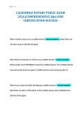 CALIFORNIA NOTARY PUBLIC EXAM&NewLine;2026&vert;COMPREHENSIVE Q&A FOR&NewLine;CERTIFICATION SUCCESS