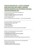 PRIVATE INVESTIGATOR &ndash; STATE PI LICENSING EXAM QUESTIONS AND CORRECT ANSWERS &lpar;VERIFIED ANSWERS&rpar; PLUS RATIONALES 2026 Q&A &vert; INSTANTDOWNLOAD PDF 