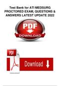 Test Bank for ATI MEDSURG &NewLine;PROCTORED EXAM&comma; QUESTIONS & &NewLine;ANSWERS LATEST UPDATE 2022