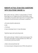 NUR2474 ACTUAL EXAM 2026 QUESTIONS&NewLine;WITH SOLUTIONS GRADED A&plus;