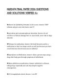 NUR2474 FINAL PAPER 2026 QUESTIONS&NewLine;AND SOLUTIONS VERIFIED A&plus;&NewLine;