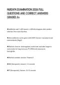 NUR2474 EXAMINATION 2026 FULL&NewLine;QUESTIONS AND CORRECT ANSWERS&NewLine;GRADED A&plus;