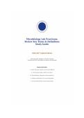 Microbiology Lab Practicum Review&colon; Key Terms&comma; Concepts & Exam Questions and Answers with Rationale 2026&ndash;2027 Updated Study Guide 