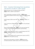 NICU - Assistive Technology Exam &vert;questions&NewLine;and answers Graded A&plus; latest update&NewLine;What is the primary focus of occupational therapy in the NICU&quest; -&NewLine;Occupation&comma; regulation&comma; and participation&NewLine;Why is developmental care important in the NICU&quest; - It supports&NewLine;