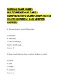NUR2502 EXAM 2 MDC3&NewLine;MULTIDIMENSIONAL CARE 3&NewLine;COMPREHENSIVE EXAMINATION TEST 50&NewLine;SOLVED QUESTIONS AND VERIFIED&NewLine;ANSWERS&NewLine;