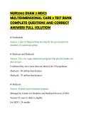 NUR2502 EXAM 2 MDC3&NewLine;MULTIDIMENSIONAL CARE 3 TEST BANK&NewLine;COMPLETE QUESTIONS AND CORRECT&NewLine;ANSWERS FULL SOLUTION&NewLine;
