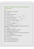 Network&plus; N10-008 Exam questions and answers grade&NewLine;A&plus; latest update&NewLine;Telnet&NewLine;tcp&sol;23 - Unencrypted remote communication&NewLine;SSH - Secure Shell&NewLine;tcp&sol;22 - Encrypted communication link&NewLine;DNS - Domain Name System&NewLine;udp&sol;53 - Converts names to IP addresses&NewLine;SMTP - Si