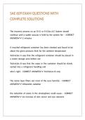 SAE 609 EXAM QUESTIONS WITH COMPLETE SOLUTIONS 