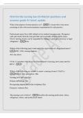 NCH Florida nursing law 20-456153 questions and&NewLine;answers grade A&plus; latest update&NewLine;What is the purpose of nurse practice act&quest; - To ensure that every nurse&NewLine;practicing in this state meets minimum requirements for safe practice&period;&NewLine;Professional nurse Steve fall