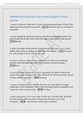 Mobility ATI questions and answers grade A&plus; latest&NewLine;update&NewLine;A nurse is caring for a client who is at risk for developing atelectasis&period; Which of the&NewLine;following actions should the nurse take&quest; - Remind the client to use incentive&NewLine;spirometer&NewLine;A nurse is prepa