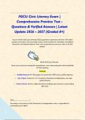 FGCU Civic Literacy Exam &vert; Comprehensive Practice Test - Questions & Verified Answers &vert; Latest Update 2026 &ndash; 2027 &lpar;Graded A&plus;&rpar;&NewLine;