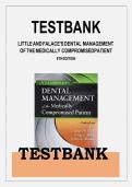 Test Bank For Dental Management of the Medically Compromised Patient 9th Edition by Little&period;