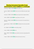 Hearing Instrument Specialist Exam &NewLine;QUESTIONS AND CORRECT ANSWERS