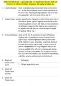 ONS Certification - Approaches to Treatment Exam with all Correct & 100&percnt; Verified Answers &vert;Already Graded A&plus;