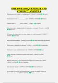 BMS 110 Exam QUESTIONS AND &NewLine;CORRECT ANSWERS