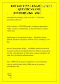 EDF 6437 FINAL EXAM &NewLine;QUESTIONS AND &NewLine;ANSWERS 2026 - 2027