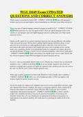 WGU D169 Exam UPDATED &NewLine;QUESTIONS AND CORRECT ANSWERS