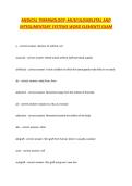 Anatomy & Physiology Medical Terminology&colon; Musculoskeletal & Integumentary Systems &mdash; Complete Word Elements Guide with Definitions&NewLine;&NewLine;