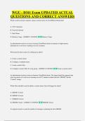 WGU - D341 Exam UPDATED ACTUAL &NewLine;QUESTIONS AND CORRECT ANSWERS
