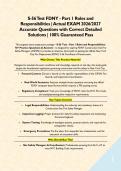 S-56 Test FDNY - Part 1 Roles and Responsibilities &vert; Actual EXAM 2026&sol;2027 Accurate Questions with Correct Detailed Solutions &vert; 100&percnt; Guaranteed Pass&NewLine;&NewLine;