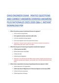 Ohio Engineer Exam &ndash; Complete Practice Q&A with Verified Answers & Detailed Rationales for the PE&sol;FE Exam &lpar;2026&ndash;2027&rpar; &vert; 