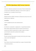 PCI ISA Questions with Correct Answers