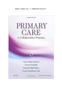 Test Bank for Primary Care Interprofessional Collaborative Practice 7th Edition &lpar;Buttaro&comma; 2025&rpar;&comma; Chapter 1-228 &vert; Complete Guide A&plus;&NewLine;