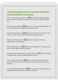 Nursing Fundamentals and Clinical Concepts Exam questions&NewLine;and answers Graded A&plus; &vert; latest update&NewLine;What is critical thinking in nursing&quest; - Purposeful&comma; self-regulated thinking&NewLine;that uses analysis&comma; interpretation&comma; inference&comma; and evaluation to guide safe pati