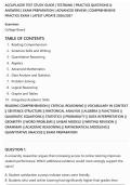 ACCUPLACER TEST STUDY GUIDE &vert; TESTBANK &vert; PRACTICE QUESTIONS &&NewLine;ANSWERS &vert; EXAM PREPARATION &vert; ADVANCED REVIEW &vert; COMPREHENSIVE&NewLine;PRACTICE EXAM &vert; LATEST UPDATE 2026&sol;2027