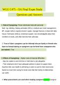 WGU C475 Care of Older Adults OA Final Exam Questions&comma; Answers and Rationales 2027