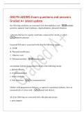 OBGYN ARDMS Exam questions and answers&NewLine;Graded A&plus; latest update&NewLine;the following conditions are associated with short umbilical cord - multiple&NewLine;gestation&comma; amniotic band syndrome&comma; oligohydramnios&comma; placental abruption&NewLine;a placenta that has two equally sized l