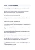 ISSA CERTIFIED TRAINER EXAM &vert; VERIFIED QUESTIONS AND ANSWERS &vert; COMPREHENSIVE STUDY GUIDE &vert; 2026&ndash;2027